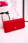 Великий жіночий гаманець на гачку MILANO червоний