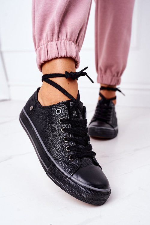 Жіночі шкіряні кросівки BIG STAR II274002 Чорні