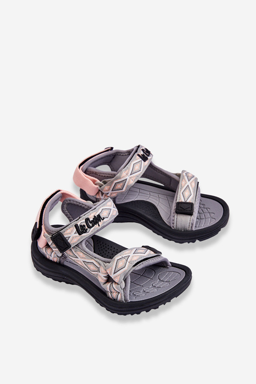 Дитячі босоніжки Lee Cooper LCW-23-34-1681 сіро-рожеві