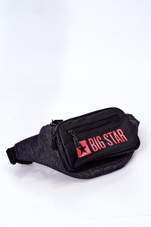 Спортивна ниркова сумка Big Star HH574265 сіро-чорна