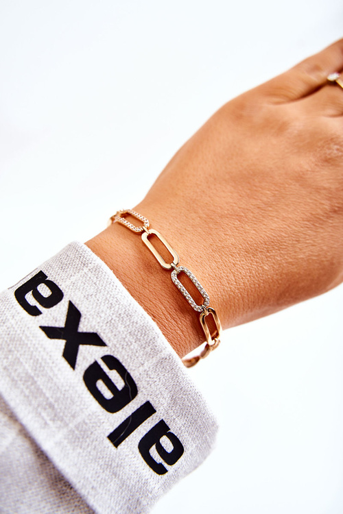 Жіночий елегантний браслет із фіанітами