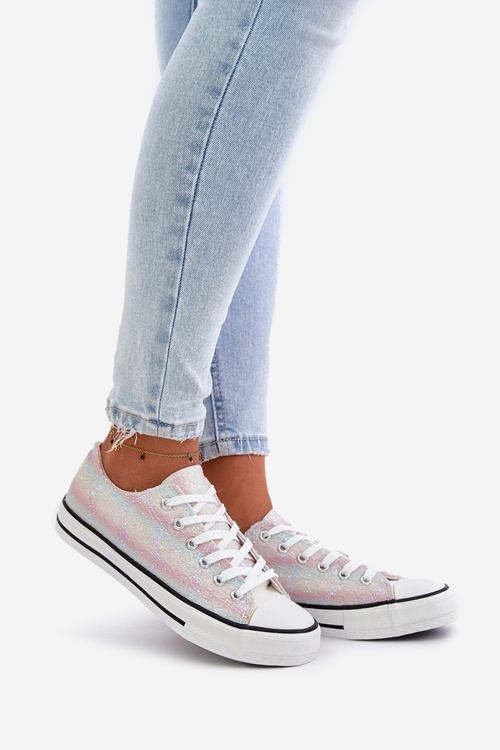 Жіночі кросівки прикрашені паєтками різнокольорові Nolrina