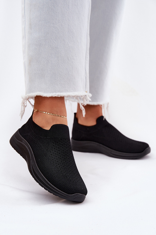 Тканинні жіночі спортивні туфлі чорні Astusa