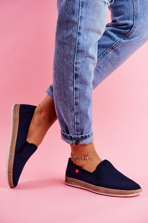 Жіночі еспадрільї Big Star Slip-on Темно-сині FF276036