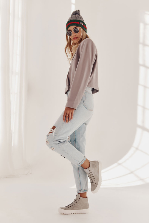 Жіночі кросівки Big Star High Warm Grey EE274114