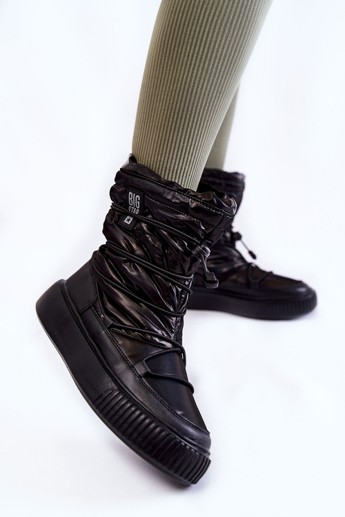 Чоботи жіночі утеплені Big Star KK274193 Black