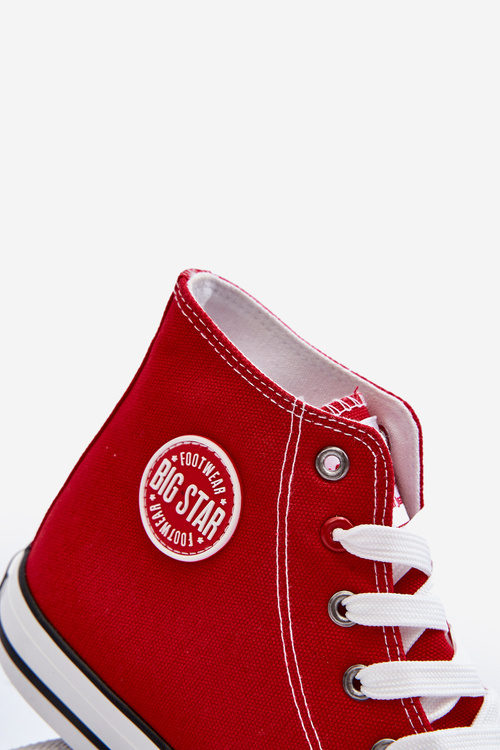 Чоловічі червоні кросівки Big Star High T174104