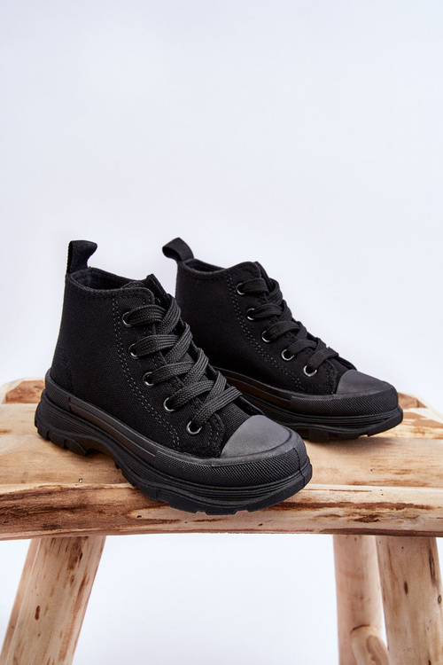 Дитячі високі кросівки Black Freeze