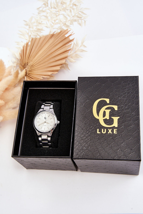 Жіночий водонепроникний годинник GG Luxe Silver
