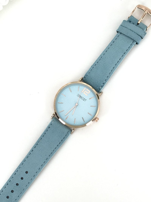 Жіночий годинник Ernest Manon Suede Blue