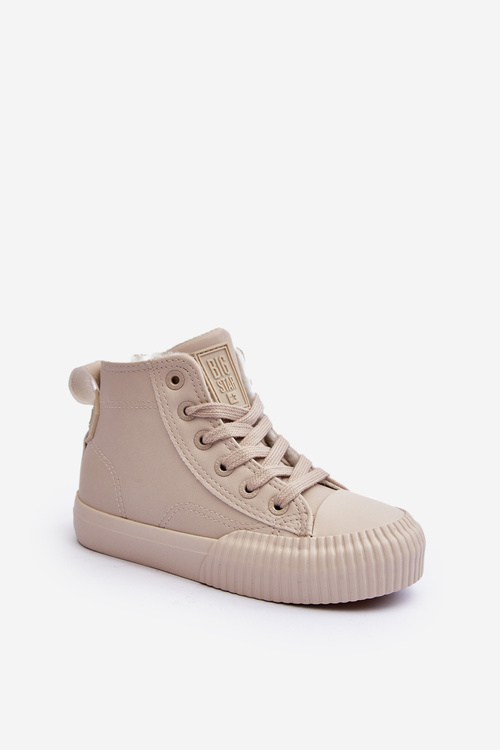 Утеплені дитячі кросівки на блискавці Big Star MM374012 світло-бежевий
