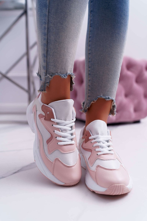 Спортивне жіноче взуття Рожево-Біла Шанталь