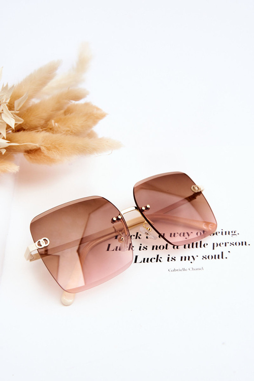 Великі жіночі сонцезахисні окуляри 400UV E4721 Creamy