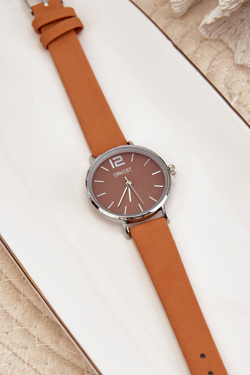 Жіночий годинник Ernest Dark beige Sandmill