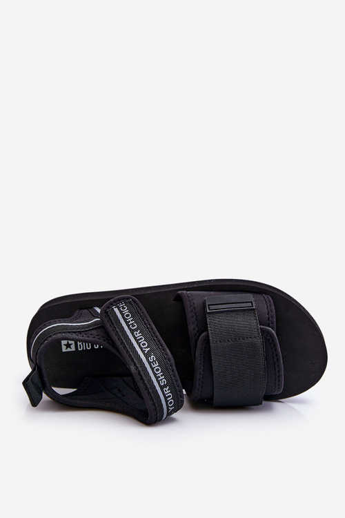 Жіночі босоніжки на липучці Big Star LL274784 Чорні