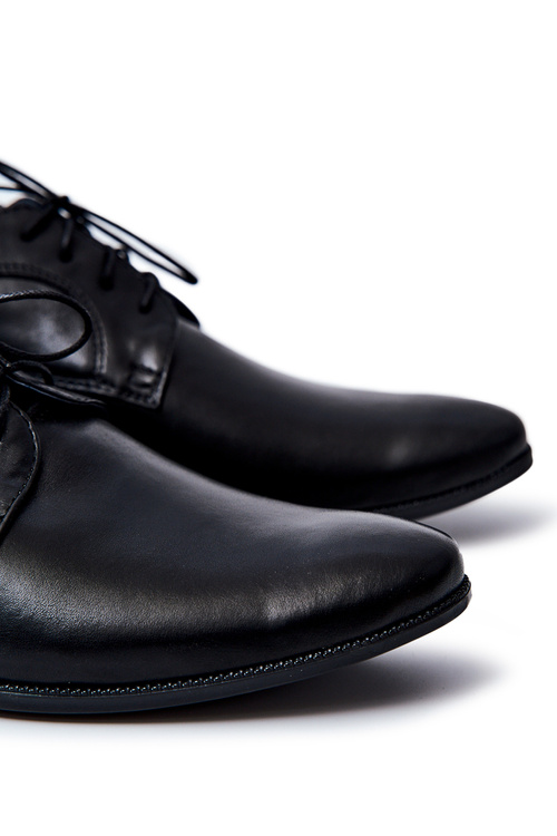 Чоловічі елегантні черевики Bednarek шкіряні чорні Gaspare