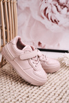 Дитяче спортивне взуття на липучці Pink Airy