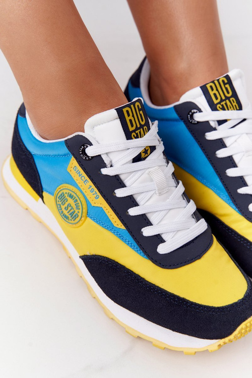 Жіночі кросівки Memory Foam Big Star HH274525 Yellow-Blue