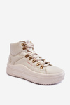 Жіночі високі кросівки Cross Jeans KK2R4027C бежевого кольору
