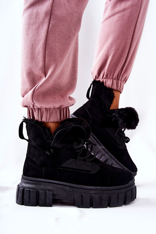 Утеплені черевики Trapper Black Demaris