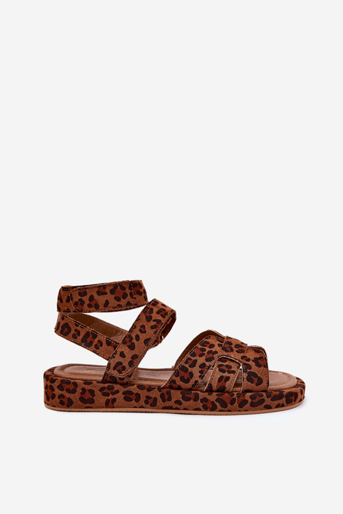 Жіночі сандалі з велкро леопард Uvissa