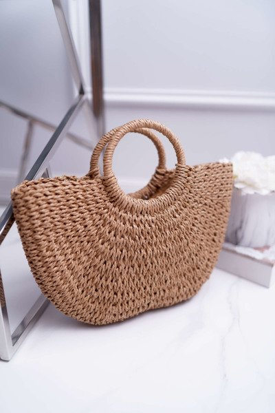 Плетена сумочка Olca Camel