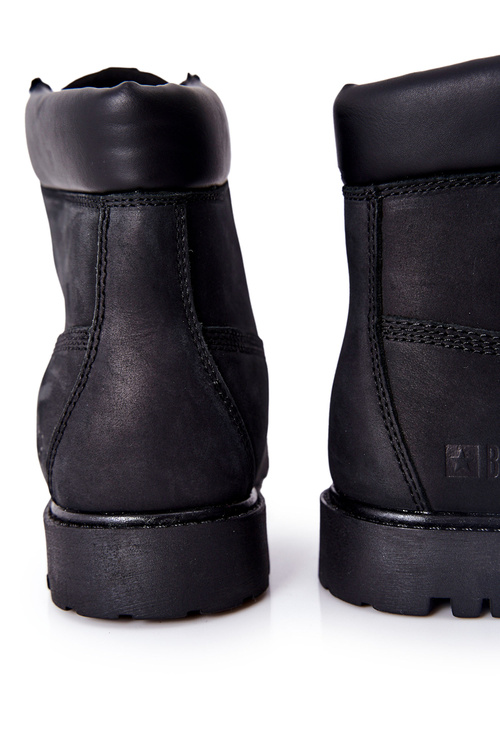 Шкіряні черевики Trappers Big Star II174263 Чорні