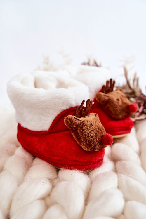 Дитячий теплий коричневий олень червоний