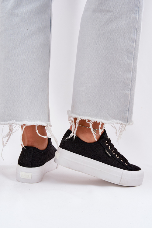 Жіночі Кросівки З Кружевом Lee Cooper LCW-25-31-3439L Чорні