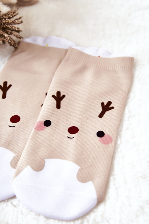 Шкарпетки для ніг Reindeer Beige
