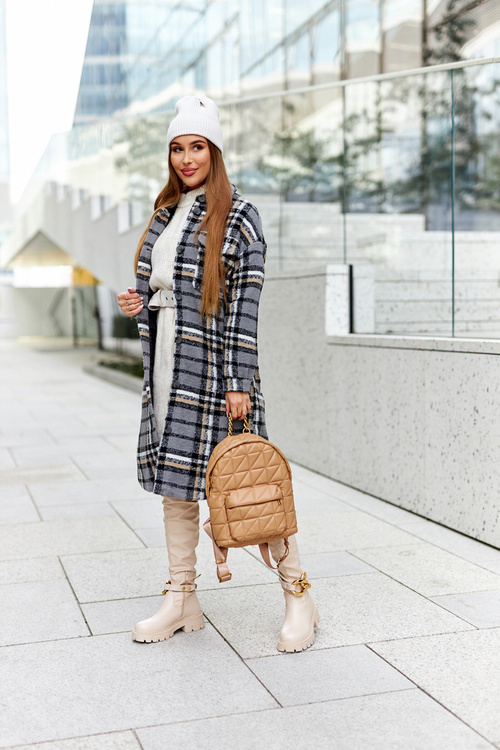 Чоботи високі з декоративним елементом бежеві Маша