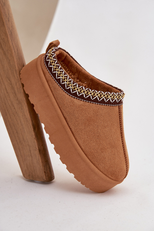 Дитячі Молодіжні Снігові Чоботи З Вишивкою На Платформі Camel Jolisse