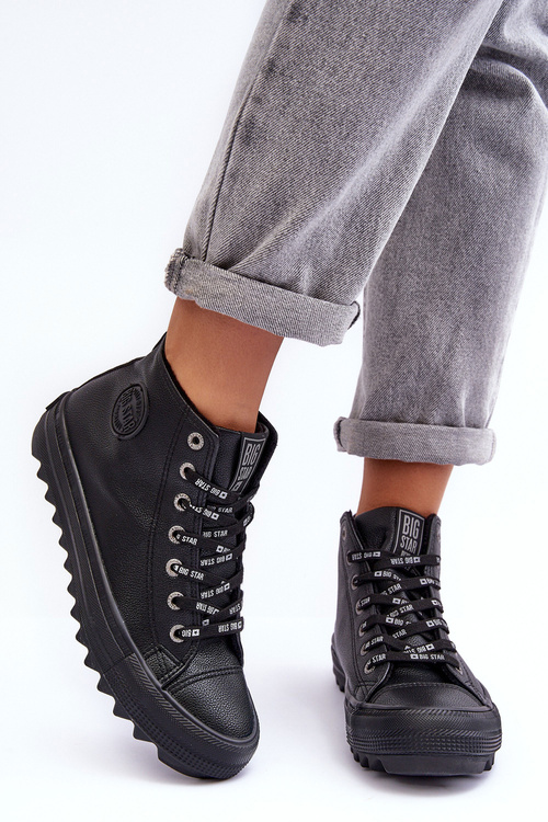 Жіночі кросівки Big Star High Warm Black EE274110