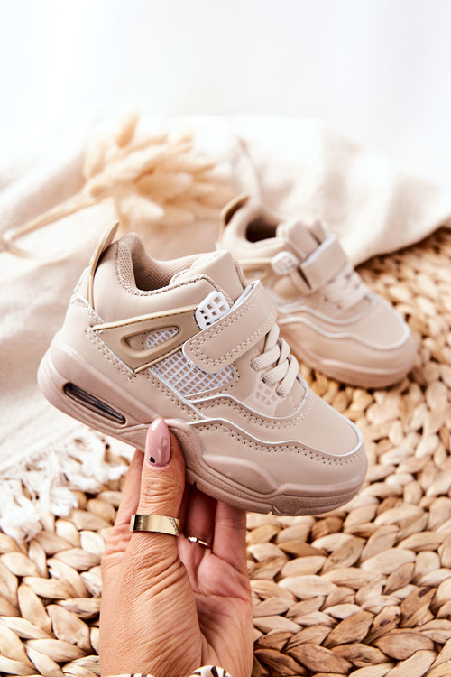 Дитяче шкіряне спортивне взуття Бежеві Marisa