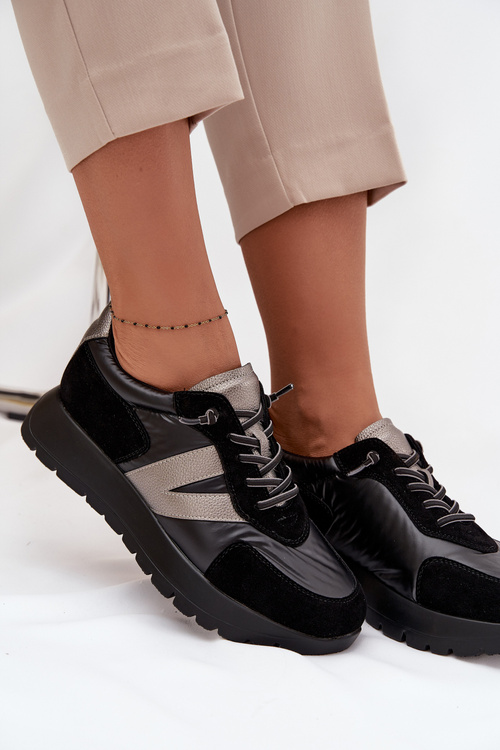 Жіночі кросівки на платформі Vinceza 58561 Чорний