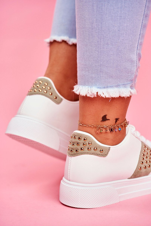 Спортивні жіночі білі зелені туфлі