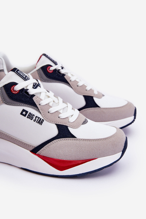 Чоловіче спортивне взуття Memory Foam Big Star LL174235 біло-сірий