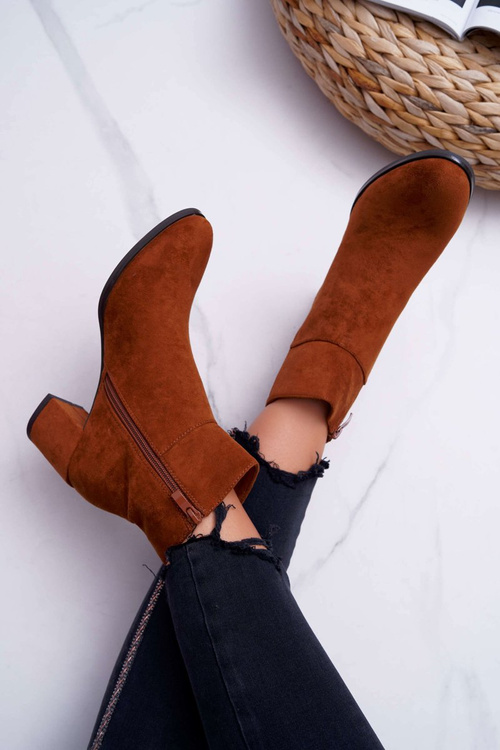 Чоботи жіночі на підборах Sergio Leone Camel BT522