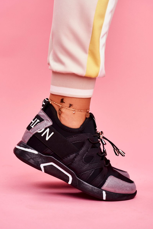 Спортивні жіночі туфлі на блискавці та підтягуваннях чорно-сірі терфіни