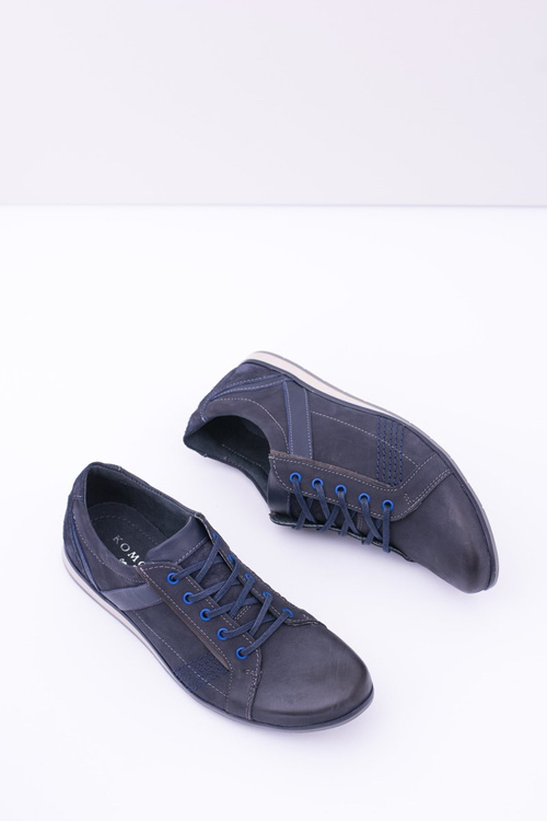 Чоловічі шкіряні темно-сині півчеревики Denali