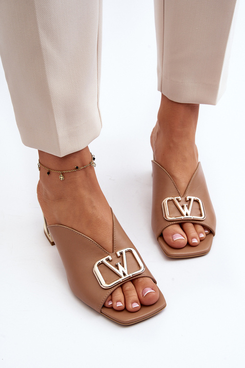 Елегантні жіночі босоніжки на підборах Laura Messi 2771 Beige