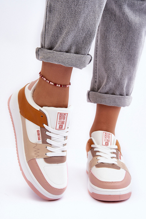 Жіночі спортивні кросівки Big Star MM274355 Коричнево-рожеві