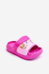 Легкі дитячі босоніжки-повзунки з мотивом тварин фуксія Ріко 