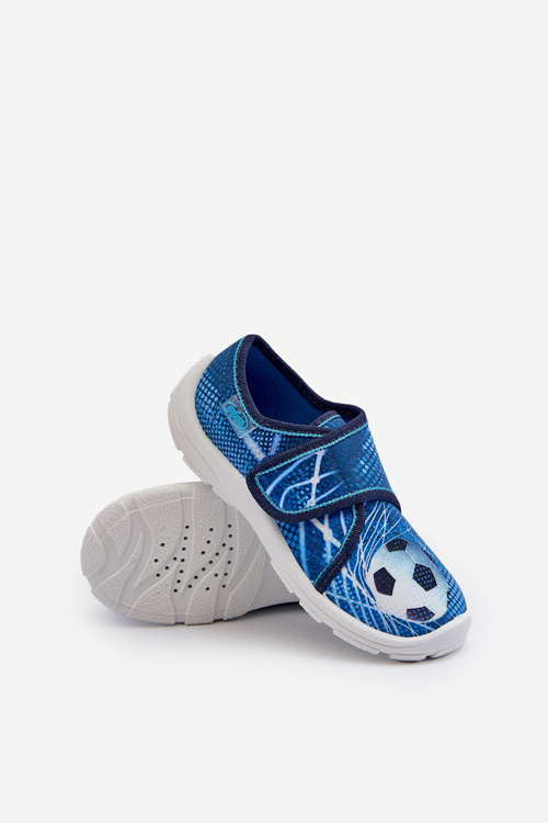 Дитячі тапочки на липучці Befado 974X312 Сині