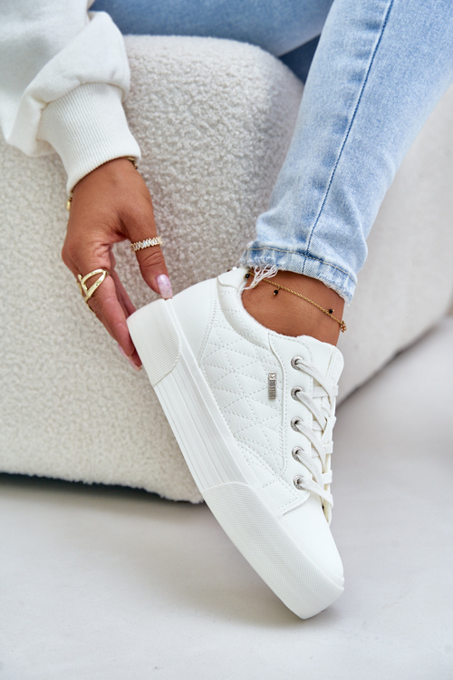 Жіночі кросівки на платформі утеплені Big Star OO274A464 білі