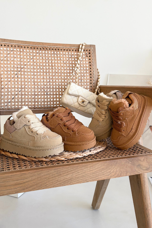 Дитячі Кросівки З Вовняною Вкладиною Бежеві Mireen