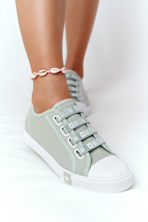 Жіночі кросівки зі шнурком BIG STAR HH274097 Зелені