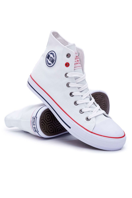Чоловічі високі білі кросівки Big Star T174106