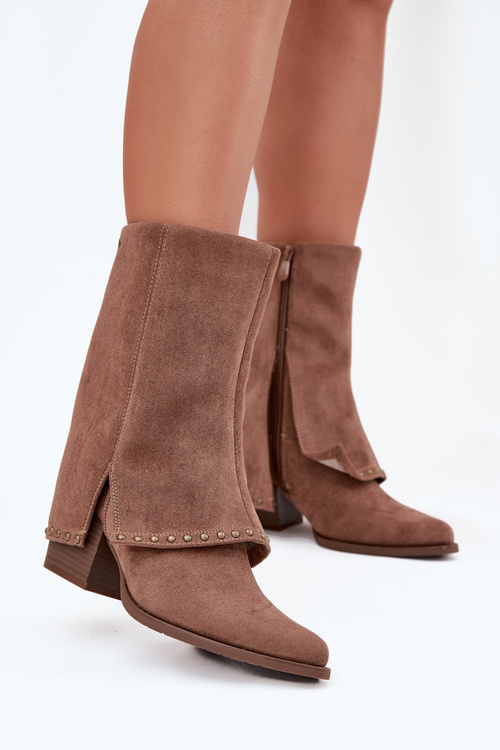 Жіночі зимові чоботи Vinceza 16516 Бежеві