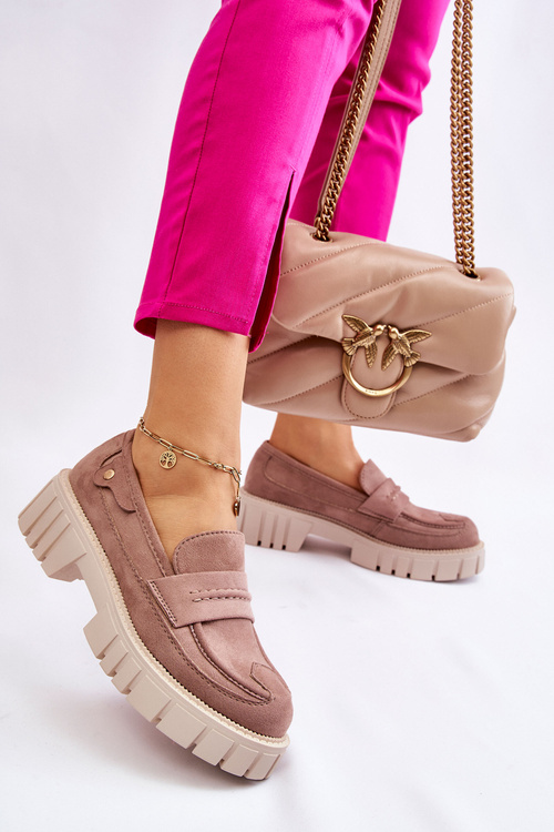 Жіночі замшеві туфлі світло-коричневого кольору Fiorell